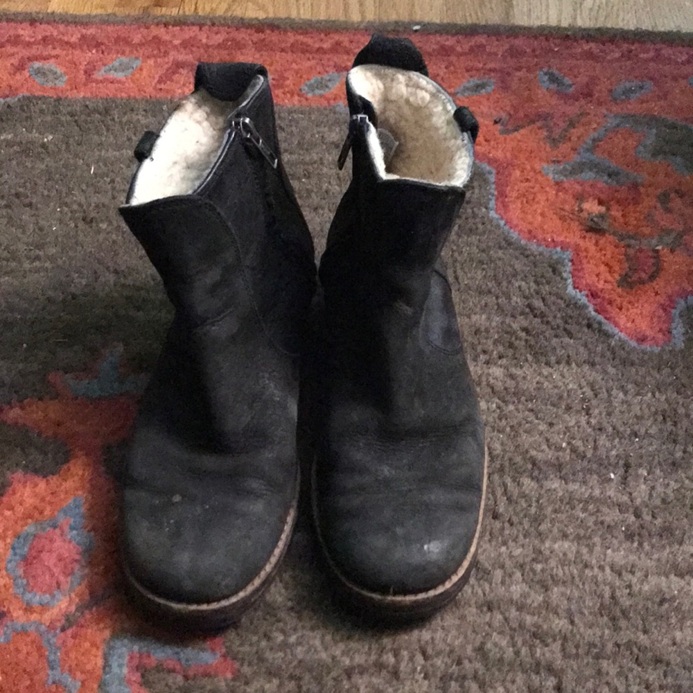 Warm Sherpa Ugg booties for the winter!